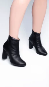 Bota Feminina Cano Curto Preto 8 cm (4)