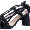 Sandália de Amarrar Preto Salto 8 cm (4)