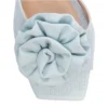 Sandália Tamanco Feminino Azul 9 cm