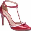 Scarpin Vermelho Salto Fino 9 cm