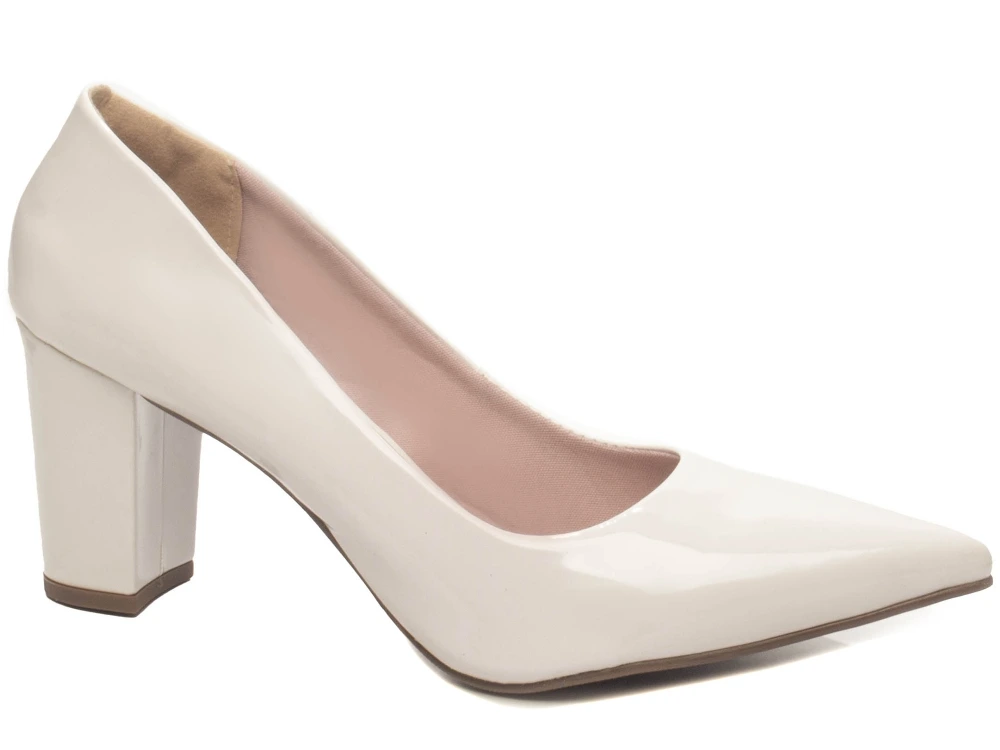 Scarpin Tamanho Grande Branco Sandália Feminina Numeração Especial