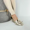 Sapatilha Feminina Mocassim Dourado
