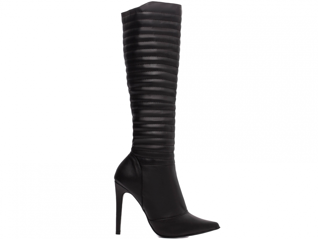 Bota Feminina Salto Alto 12 cm Preto